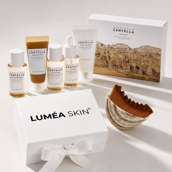 pack voyage centella brosse lumeaskin 5 soins k beauty routine complète