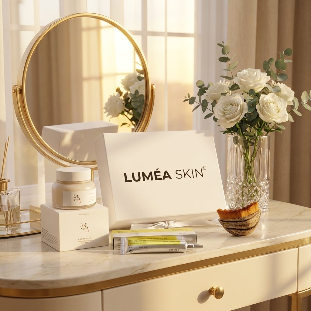 Coffret Institut LuméaSkin — coiffeuse miroir