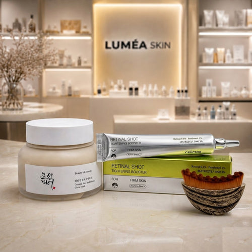 Coffret Institut LuméaSkin — vitrine spa luxe