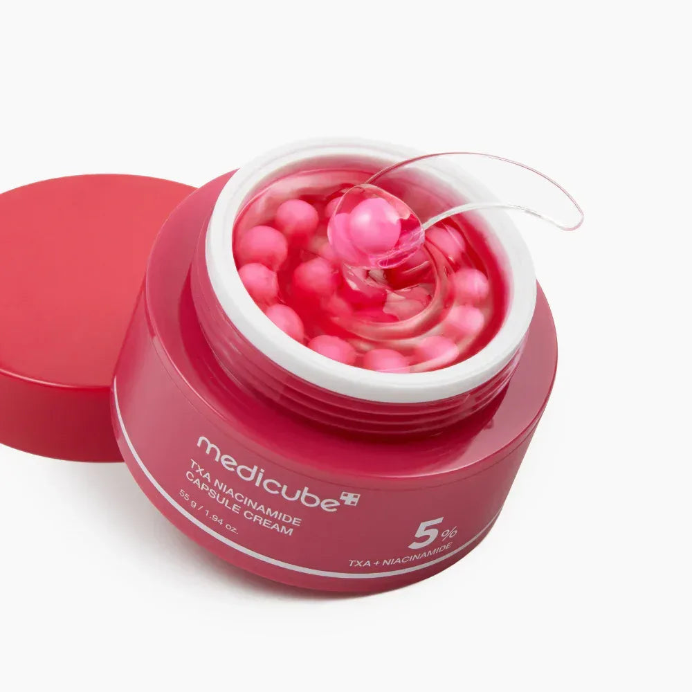 Medicube TXA — Technologie capsules actives TXA + Niacinamide