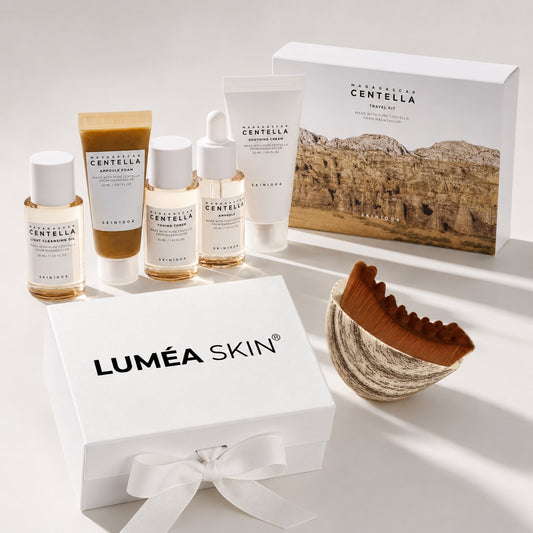 pack voyage centella brosse lumeaskin 5 soins k beauty routine complète